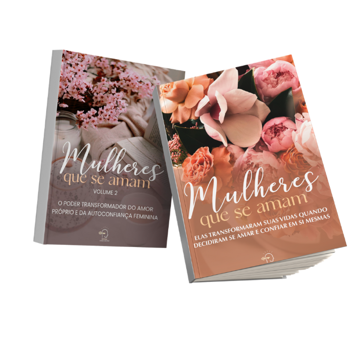 Capas dos livros Mulheres que se Amam, volumes 1 e 2